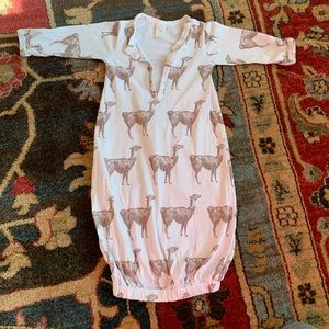 Kate Quinn llama sleep sack pajamas 3-6 months